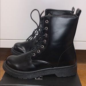 BLACK COMBAT/ MOTO BOOTS